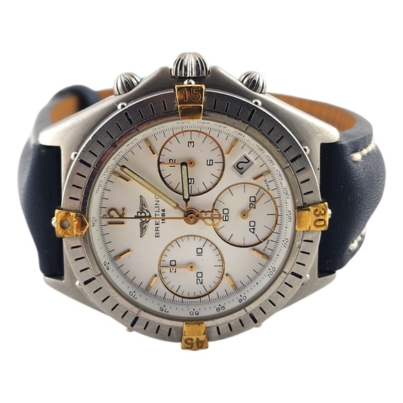 Breitling Windrider Chrono Sextant Watch B55045 White Dial Quartz #19098 - Picture 2 of 11